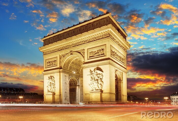 Fotobehang Parijs, Arc de Triomphe, Frankrijk
