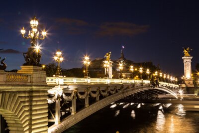 Fotobehang Parijs en de Alexander III brug