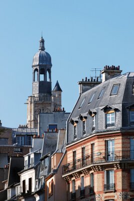 Fotobehang Parijs en de gebouwen