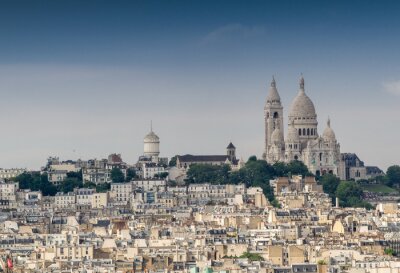 Fotobehang Parijs en de Montmartre heuvel