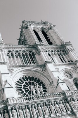 Fotobehang Parijs kathedraal van Notre Dame