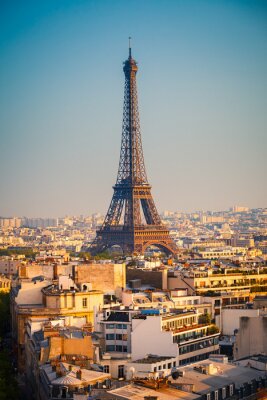 Parijse architectuur met de Eiffeltoren