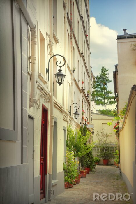 Fotobehang Paris binnenplaats