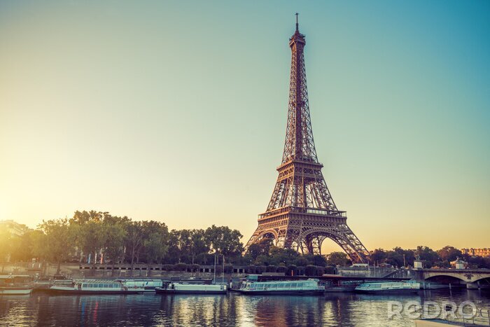 Fotobehang Paris Eiffelturm Eiffeltoren Tour Eiffel