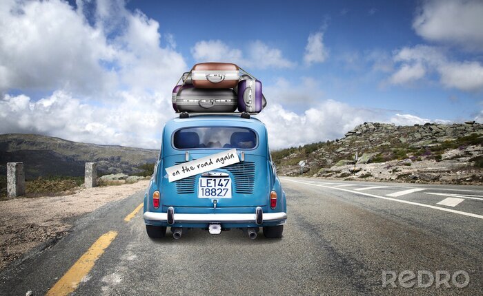 Fotobehang Partir en voyage