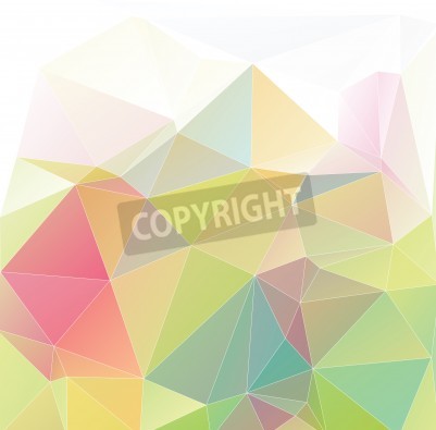 Fotobehang Pastel 3D Mozaïek