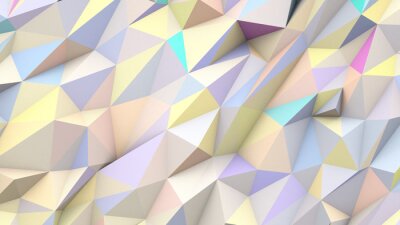 Fotobehang Pastel abstract driehoeken poly kleuren geometrische achtergrond