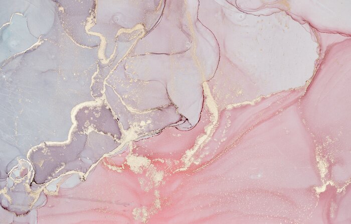 Fotobehang Pastelkleuren abstracte compositie