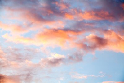 Fotobehang Pastelkleuren van de zonsondergang