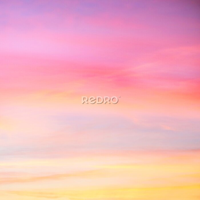 Fotobehang Pastelkleurhemel tijdens zonsondergang