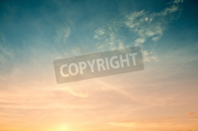 Fotobehang Pasteltinten van de hemel