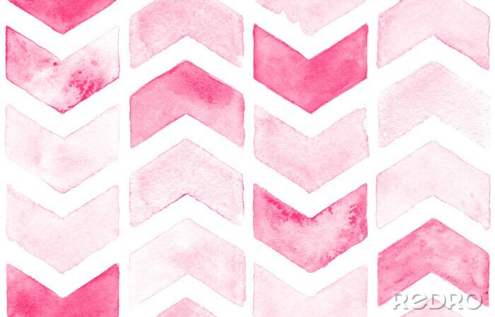 Fotobehang Patroon met gebogen roze strepen