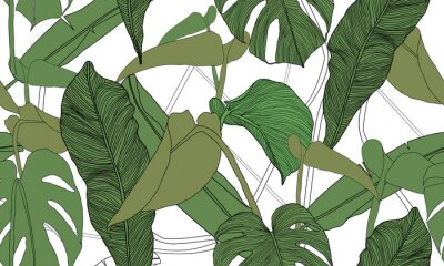 Patroon met planten