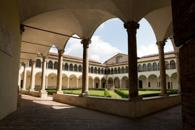 Fotobehang Perugia - Het Archeologisch Nationaal Museum van Umbrië, klooster