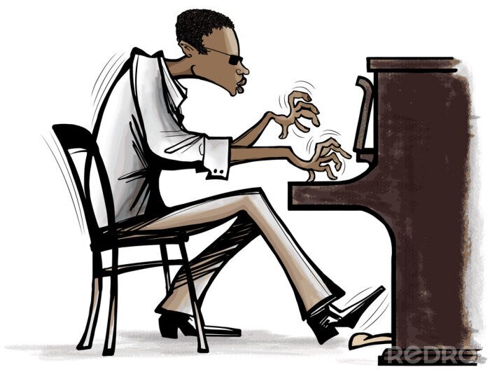 Fotobehang piano-jazz