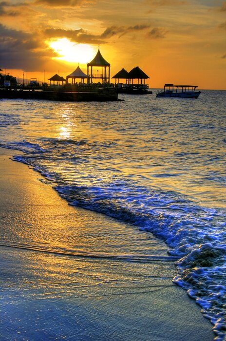 Fotobehang Pier in Montego Bay, Jamaica, Caraïben