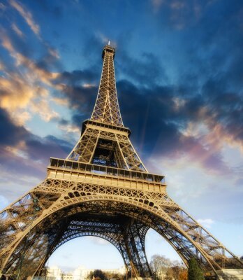 Fotobehang Pittoreske foto van Parijse architectuur