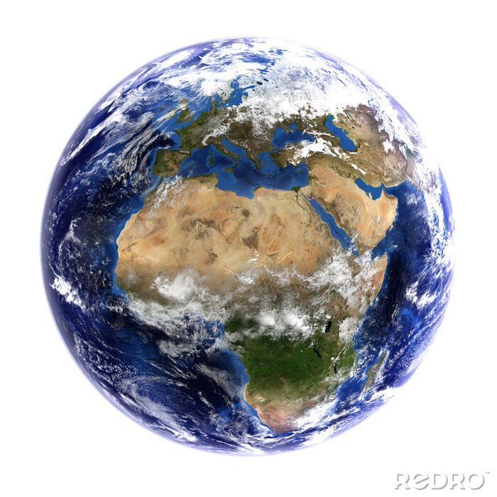 Fotobehang Planeet Aarde en Afrika