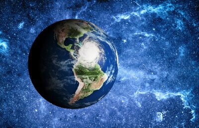 Fotobehang Planeet Aarde in blauw