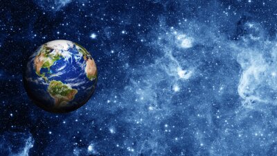Fotobehang Planeet Aarde in de ruimte