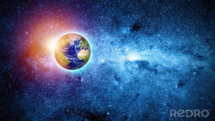 Fotobehang Planeet Aarde in het heelal