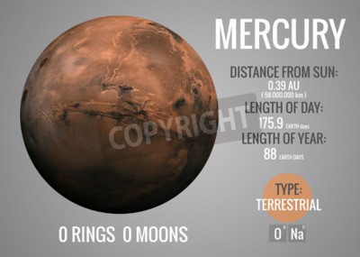 Fotobehang Planeet Mercurius