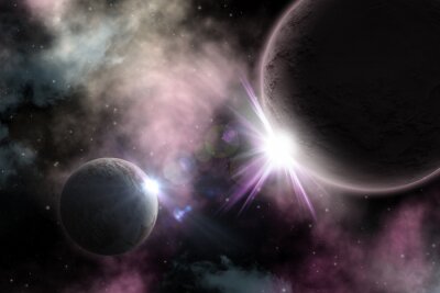 Fotobehang Planeten in het heelal