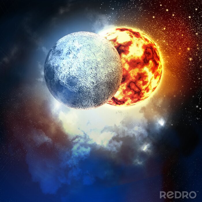 Fotobehang Planeten in het heelal