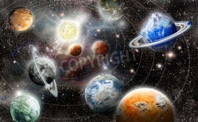 Fotobehang Planeten van het zonnestelsel