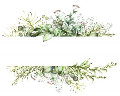 Fotobehang Planten die een kader vormen