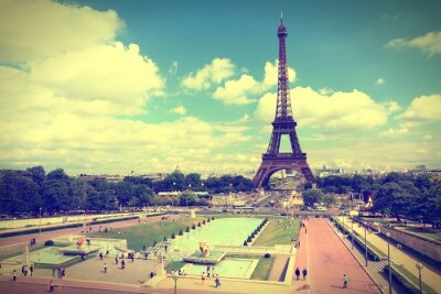 Fotobehang Plein voor de Eiffeltoren