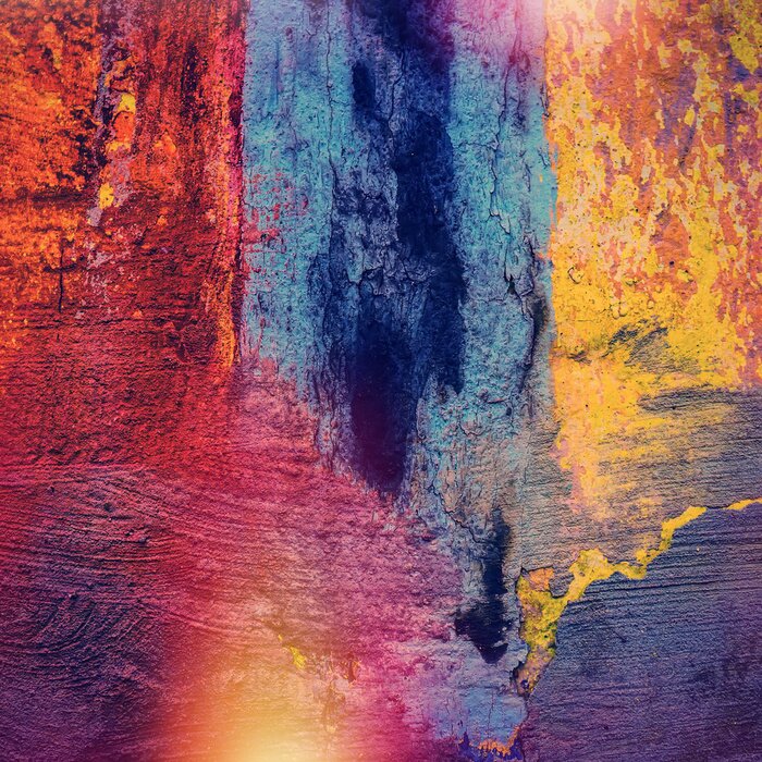 Fotobehang pleister op de muur