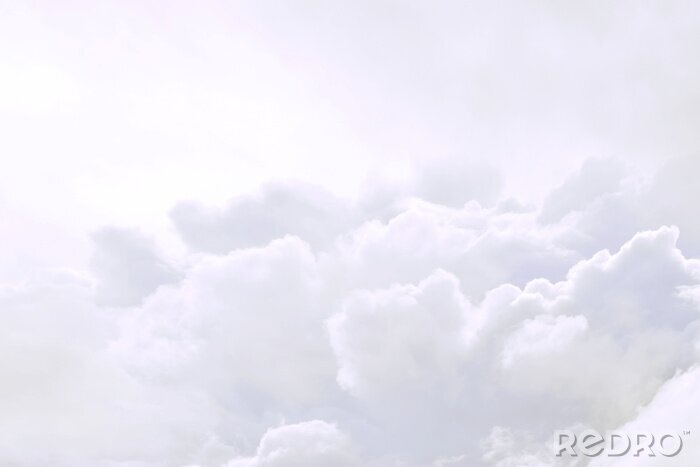 Fotobehang Pluizige witte wolken