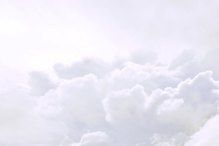 Fotobehang Pluizige witte wolken