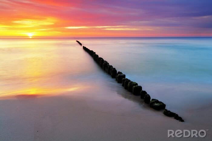 Fotobehang Poolse landschappen met de Oostzee