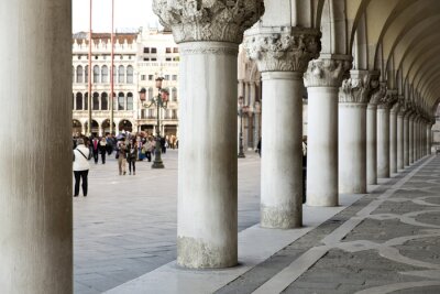 Fotobehang Portico di Palazzo Ducale, Venezia