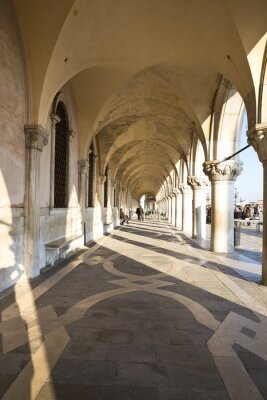 Fotobehang Portico di Palazzo Ducale, Venezia