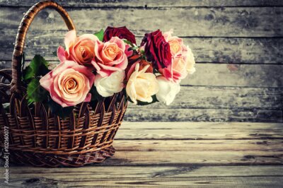 Fotobehang Prachtige rozenbloemen