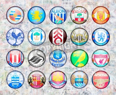 Fotobehang Premier League-clubs