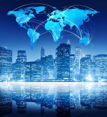 Fotobehang Presentatie van wereldwijde communicatie