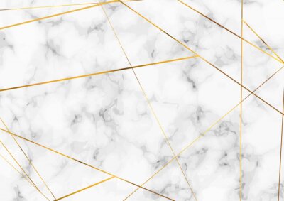 Fotobehang Rechte lijnen op wit marmer