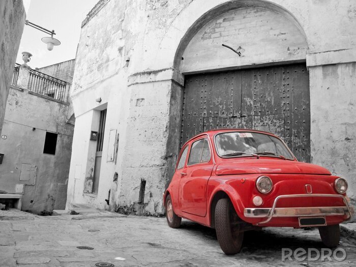 Fotobehang Red Classic Car.