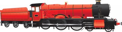 Red Steam Loco