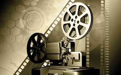 Fotobehang Retro filmprojector