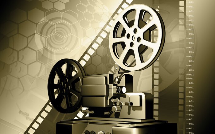 Fotobehang Retro filmprojector