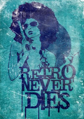 Retro Never Dies-letters