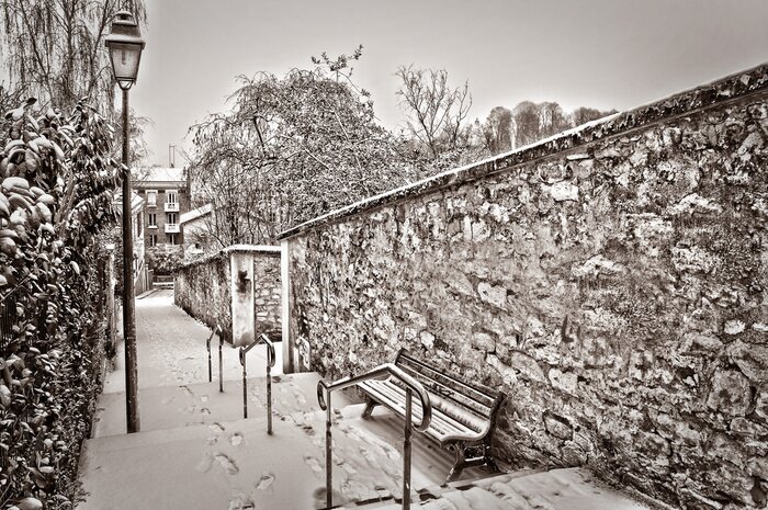 Fotobehang Retro Parijs fotografie