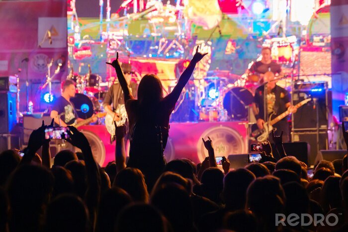Fotobehang Rock and roll in concert