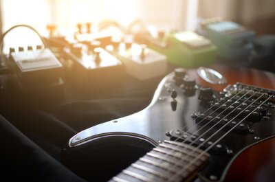 Fotobehang Rock elektrisch gitaar