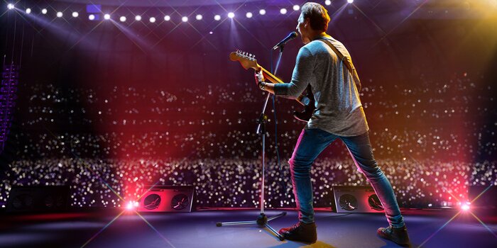 Fotobehang Rock op een muziekfestival